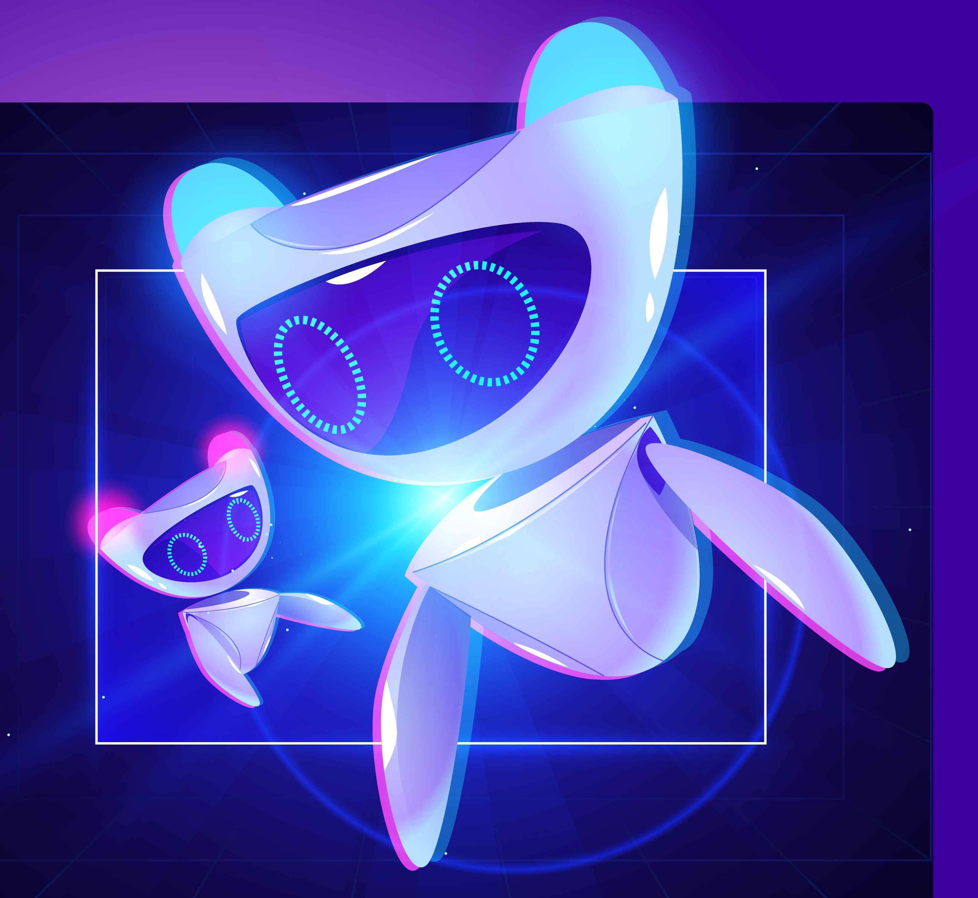 Picture of robot and Ai.